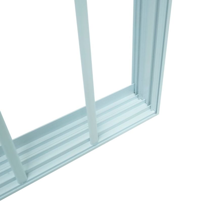 Janela-de-Correr-2-Folhas-com-Grade-Aluminio-Branco-80x80cm