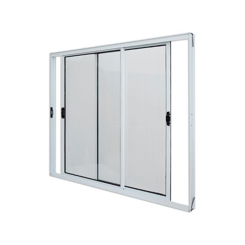 Janela-de-Correr-2-Folhas-sem-Grade-Aluminio-Branco-80x80cm