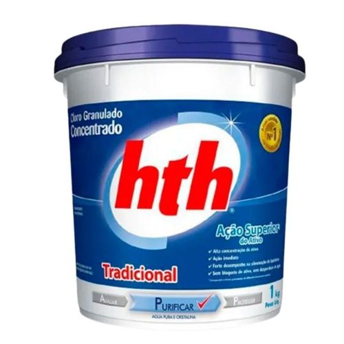 Cloro para Piscina Granulado Tradicional 1KG HTH