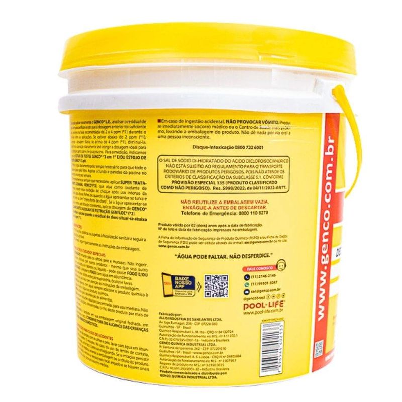 Cloro-Granulado-Estabilizado-Balde-10kg-Multiplacao-3x1-Genco