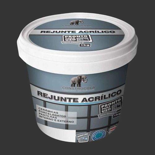 Rejunte Acrílico Preto 1kg Construcola