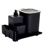 Kit-Escorredor-para-Cozinha-com-Porta-Detergente-e-Lixeira-25L-Preto