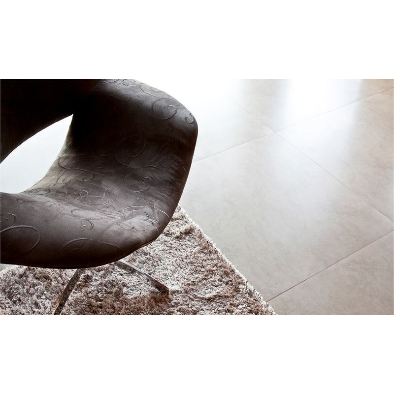 Porcelanato Cimento Natural Retificado Acetinado Cinza 72x72cm 2,59m2