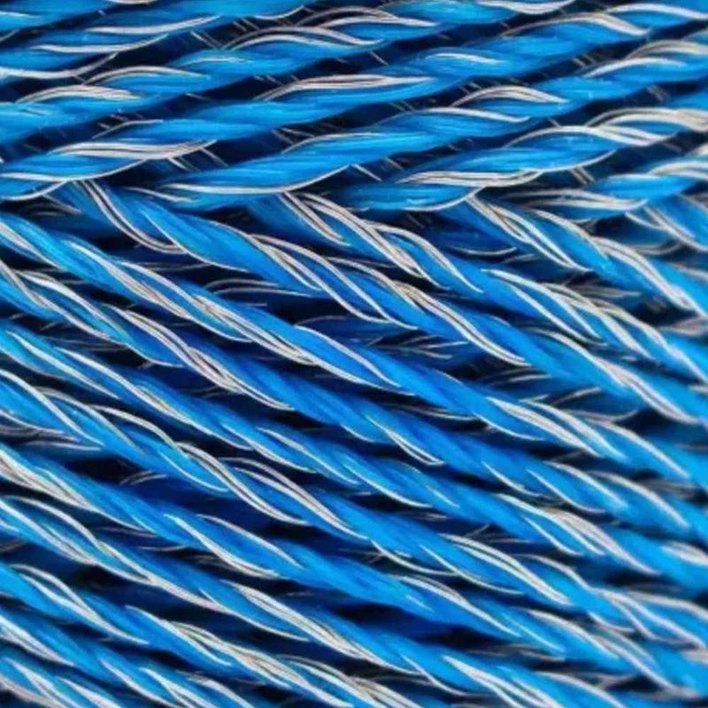 Fio Eletroplástico Cordoalha em Alumínio Premium 9x6 Azul 500 Metros