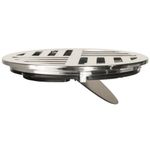 Grelha-Redonda-Fecho-Automatico-ABS-Cromada-10cm-DN100-Estrela