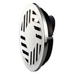 Grelha-Redonda-Fecho-Automatico-ABS-Cromada-10cm-DN100-Estrela