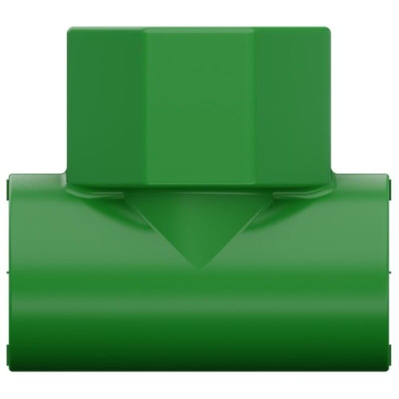 Te com Inserto de Metal Central FFF PPR 25mm x 1/2" x 25mm Tigre