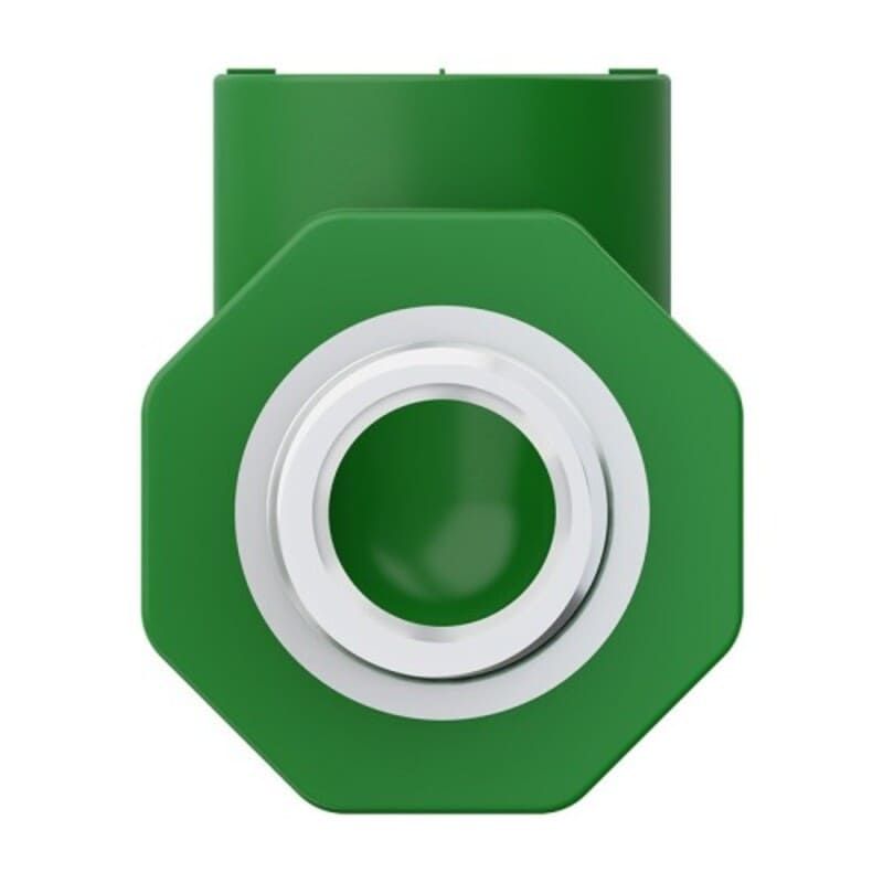 Joelho 90 com Inserto de Metal Fêmea Macho PPR 20mm x 1/2" Tigre