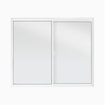 Janela-de-Correr-2-Folhas-sem-Grade-Aluminio-Branco-100x120cm