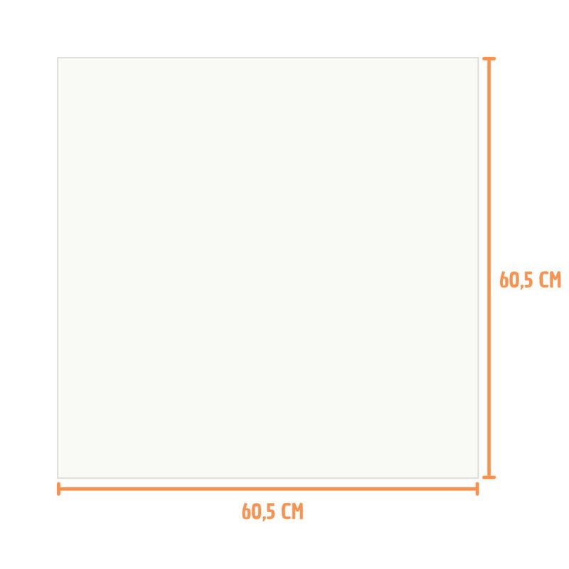 Porcelanato Bianco Retificado Polido Branco 60,5x60,5cm 1,83m2