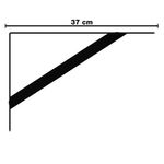 Mão Francesa Reforçada 50kg 37cm Preto