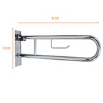 Barra de Apoio Articulada Inox 76cm