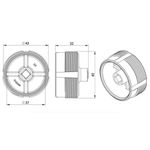 Contra Sede para Válvula de Descarga Hydra Max 1.1/2" e 1.1/4"