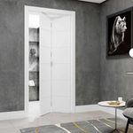 Folha de Porta Camarão Bella Primer Branco s/Ferragens 210x72cm