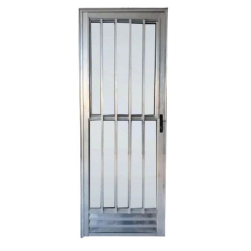Porta Palito Alumínio Brilhante Vidro Liso Esquerdo 210x80cm Lider