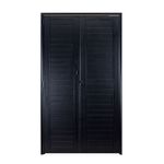 Porta Camarão Lambril Alumínio Preto Esquerdo 210x80cm