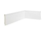 Rodapé Poliestireno Slim Branco Frisado 10x1,0x240cm