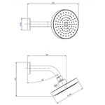 Chuveiro Redondo Cromado Parede Flex 126mm Deca
