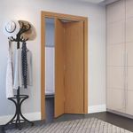 Folha de Porta Camarão Colméia Lisa Primer Freijó s/Ferragens 210x80cm