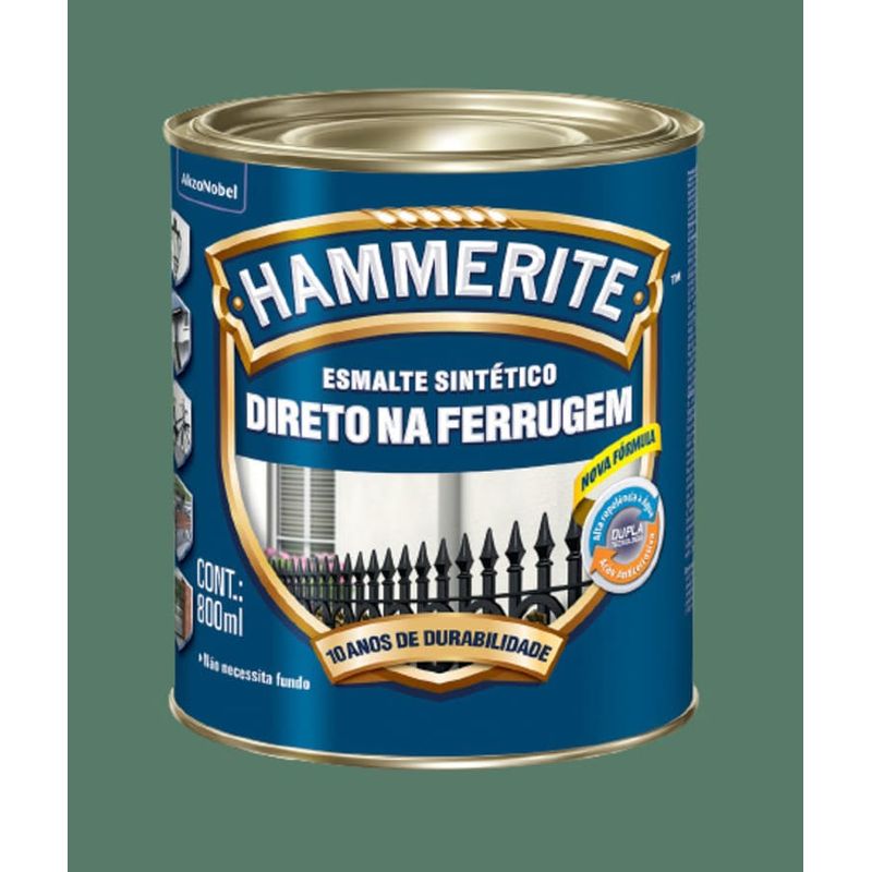 Esmalte Premium Sintético Brilhante Hammerite Verde 0,8L Coral