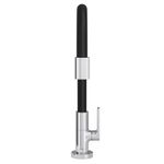 Torneira para Cozinha Mesa 1/4V Bica Alta Preta Motion Flexível