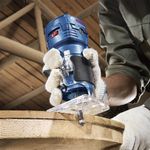 Tupia Laminadora 1/4" (6mm) 550W GKF550 C/2 Pinças 220V Bosch