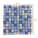 Pastilha de Vidro Eco Laguna Miscelânea 30X30cm