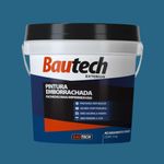Tinta Acrílica Fosco Emborrachada Azul 4Kg Bautech