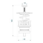 Reparo Válvula de Descarga Docol 1.1/2" 2045 Censi