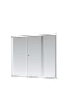 Kit para Box Frontal 1,20x1,90m F1-1.20 Metálico