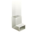 Pé para Condutor Retangular Aço Corte 28 Branco 4cm Calhaforte