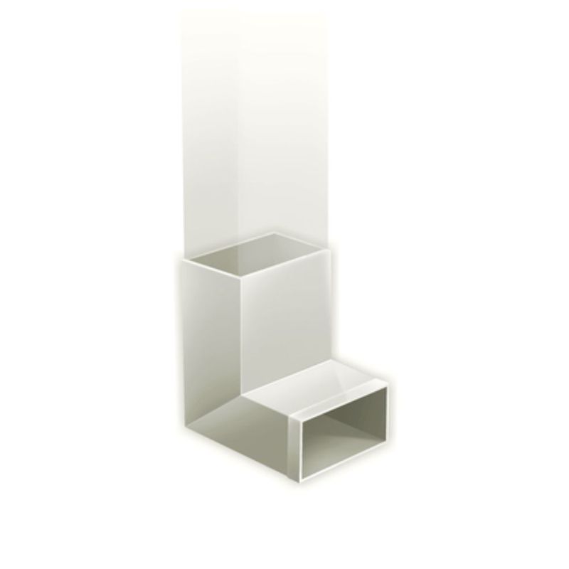 Pé para Condutor Retangular Aço Corte 28 Branco 4cm Calhaforte