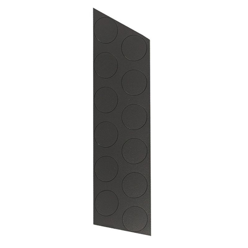 Tapa Furo Adesivo 12mm Preto 12 Peças