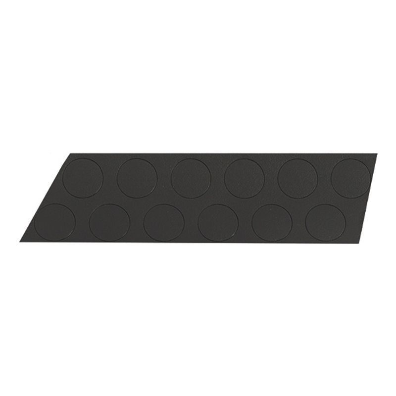Tapa Furo Adesivo 12mm Preto 12 Peças