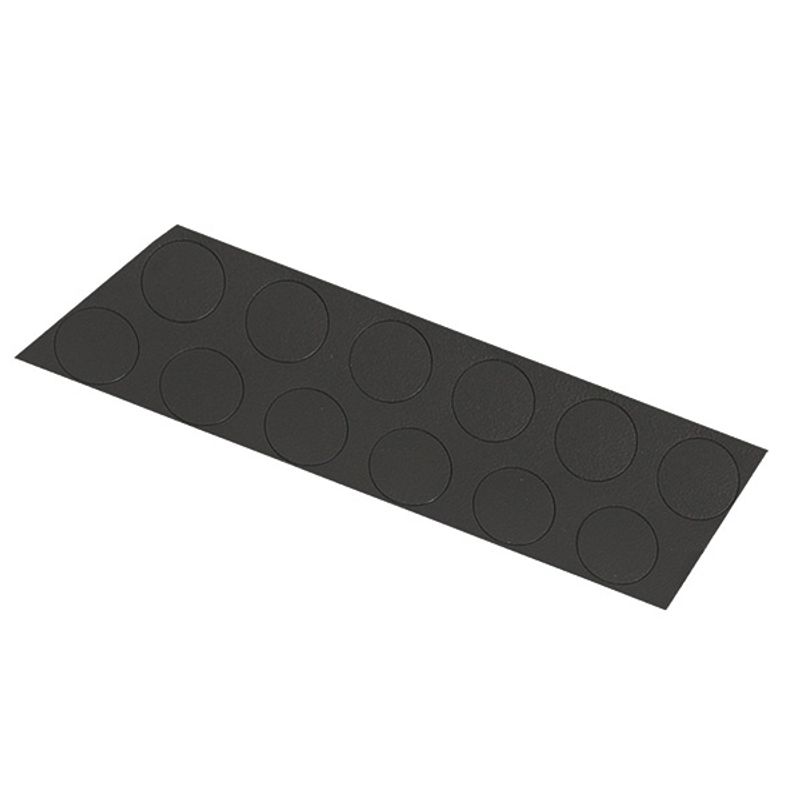 Tapa Furo Adesivo 12mm Preto 12 Peças