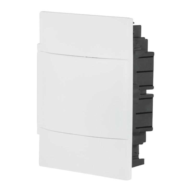 Quadro PVC Disjuntor Embutir sem Barramento para 4 Disjuntores Branco