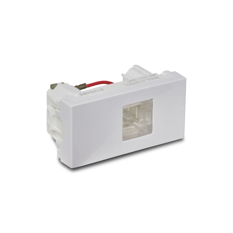 Módulo Tomada para Telefone RJ11 2 Fios Branco Orion