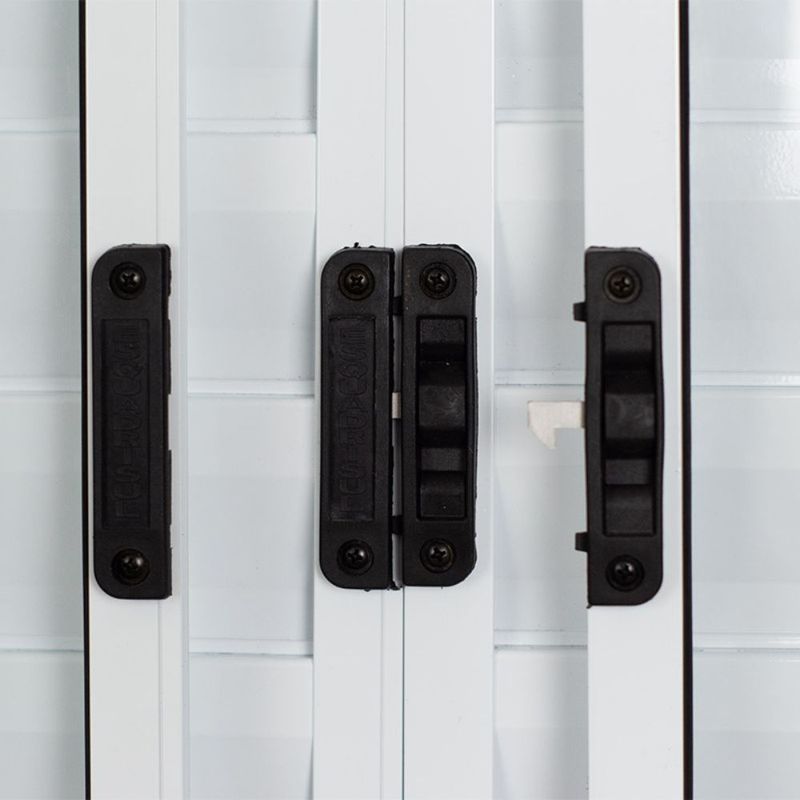 Veneziana 6 Folhas sem Grade Alumínio Branco 100x120cm