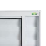 Veneziana 6 Folhas sem Grade Alumínio Branco 100x120cm