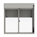 Janela Persiana 2 Folhas Alumínio Branco 120x140cm