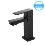 Torneira para Banheiro Mesa 1/4V Bica Baixa Preto Quadrado