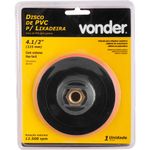 Disco de PVC 4.1/2" 115mm para Lixadeira com Sistema Fixa Fácil Vonder