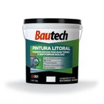 Pintura Acrílica Fosco Litoral Branco 20Kg Bautech