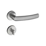 Fechadura Banheiro Roseta Redonda Luma 2 882-90B 55mm Inox Escovado