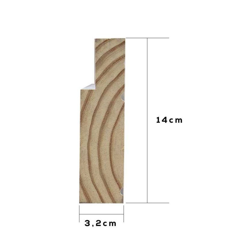Jogo Batente Fundo Primer 215x14x3,2cm