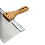 Espátula de Aço Inox Para Drywall/Gesso 25cm Cabo Madeira Momfort
