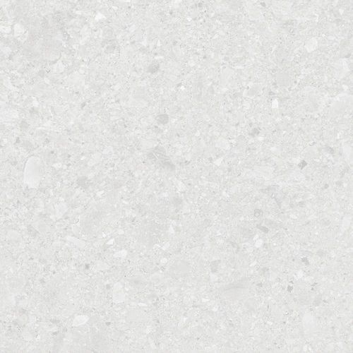 Porcelanato Terrazine Bianco Retificado Acetinado Cinza 72x72cm 2,59m2