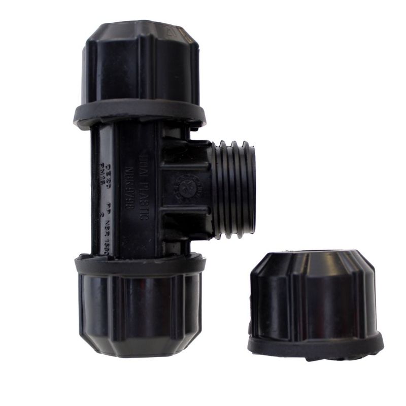 Te de Compressão DN20 Doal Plastic