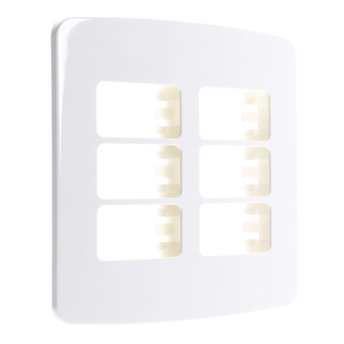 Placa 6 Postos 4x4 com Suporte Linha B3 Margirius