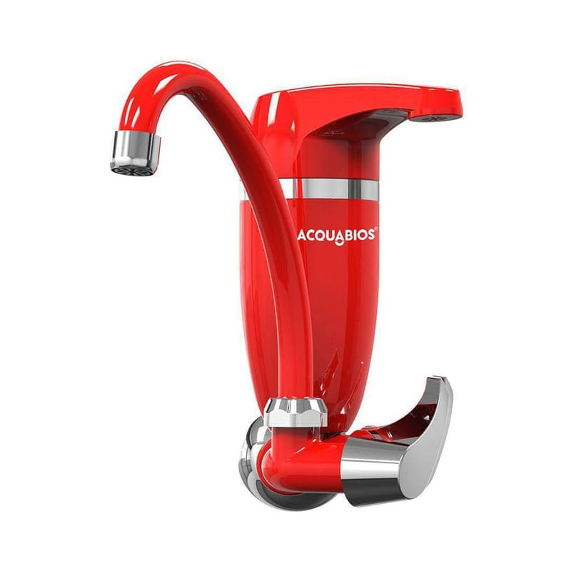 Torneira Filtro de Parede Bica Móvel Premium Vermelho/Cromado Acquabio